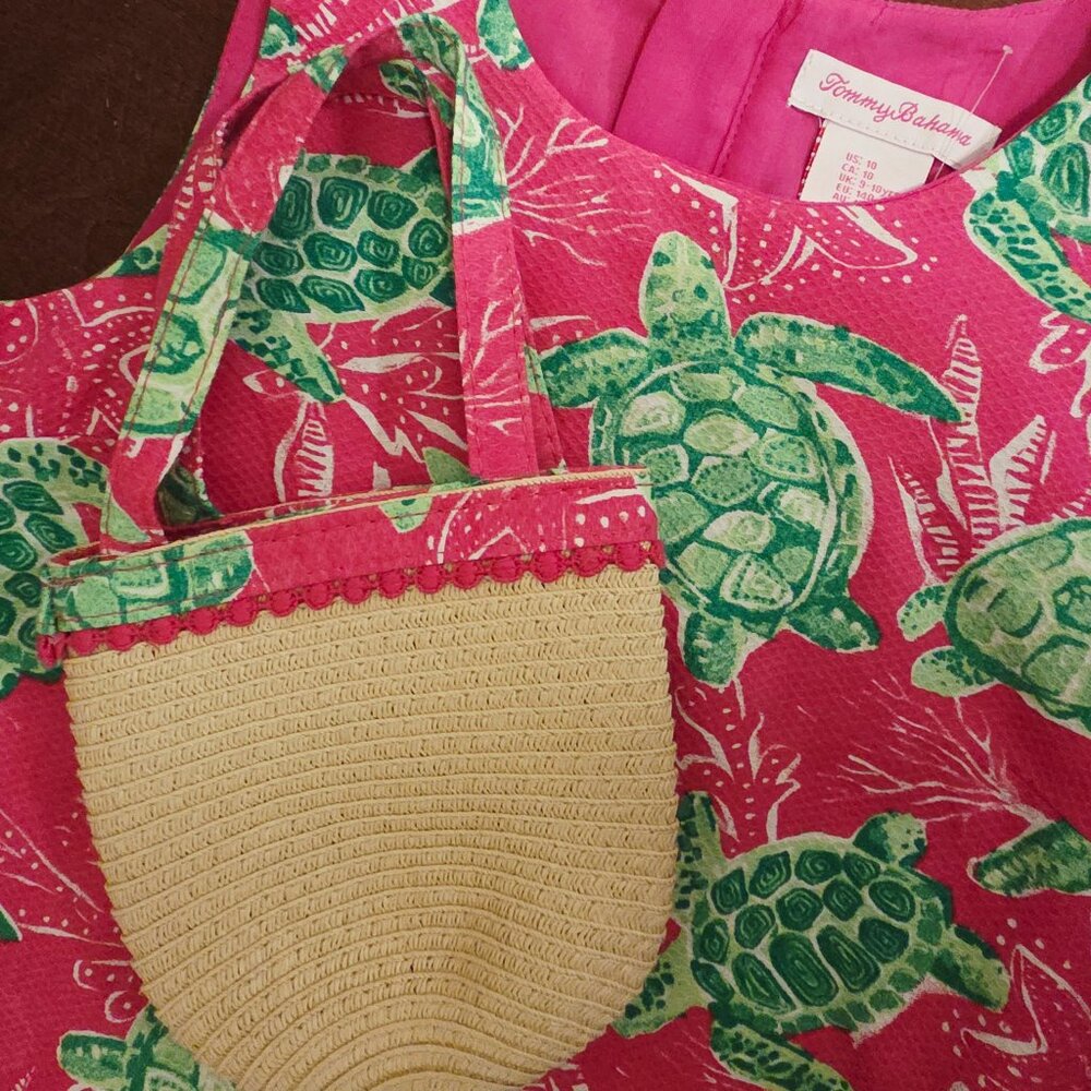 Tommy Bahama Sleeveless Tropical Print Dress - Kids Sz 10